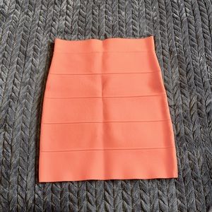 Sunset orange Mini skirt